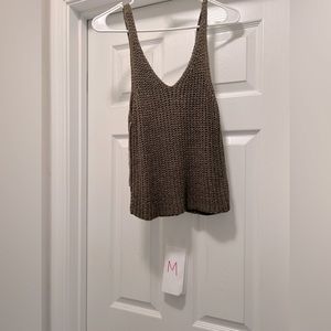 Size medium cropped tank top